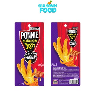 Chân gà Ponie xốt Mật ong mê, Kay tê - Chân gà rút xương mật ong mê 33gr