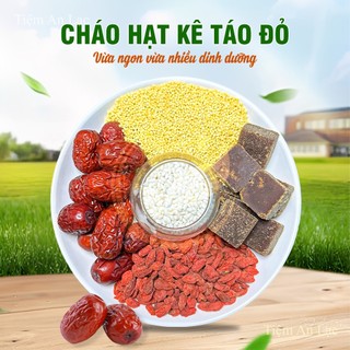 Combo 7 set cháo hạt kê táo đỏ thảo mộc khô, thơm sạch, bồi bổ tỳ vị và dưỡng nhan
