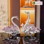 Cặp Thiên Nga Pha Lê Để Bàn - Thiên Nga Trang Trí Kệ Tủ Kèm Hộp Quà Tặng và Tấm Lót VIVA DECOR