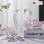 Cặp Thiên Nga Pha Lê Để Bàn - Thiên Nga Trang Trí Kệ Tủ Kèm Hộp Quà Tặng và Tấm Lót VIVA DECOR