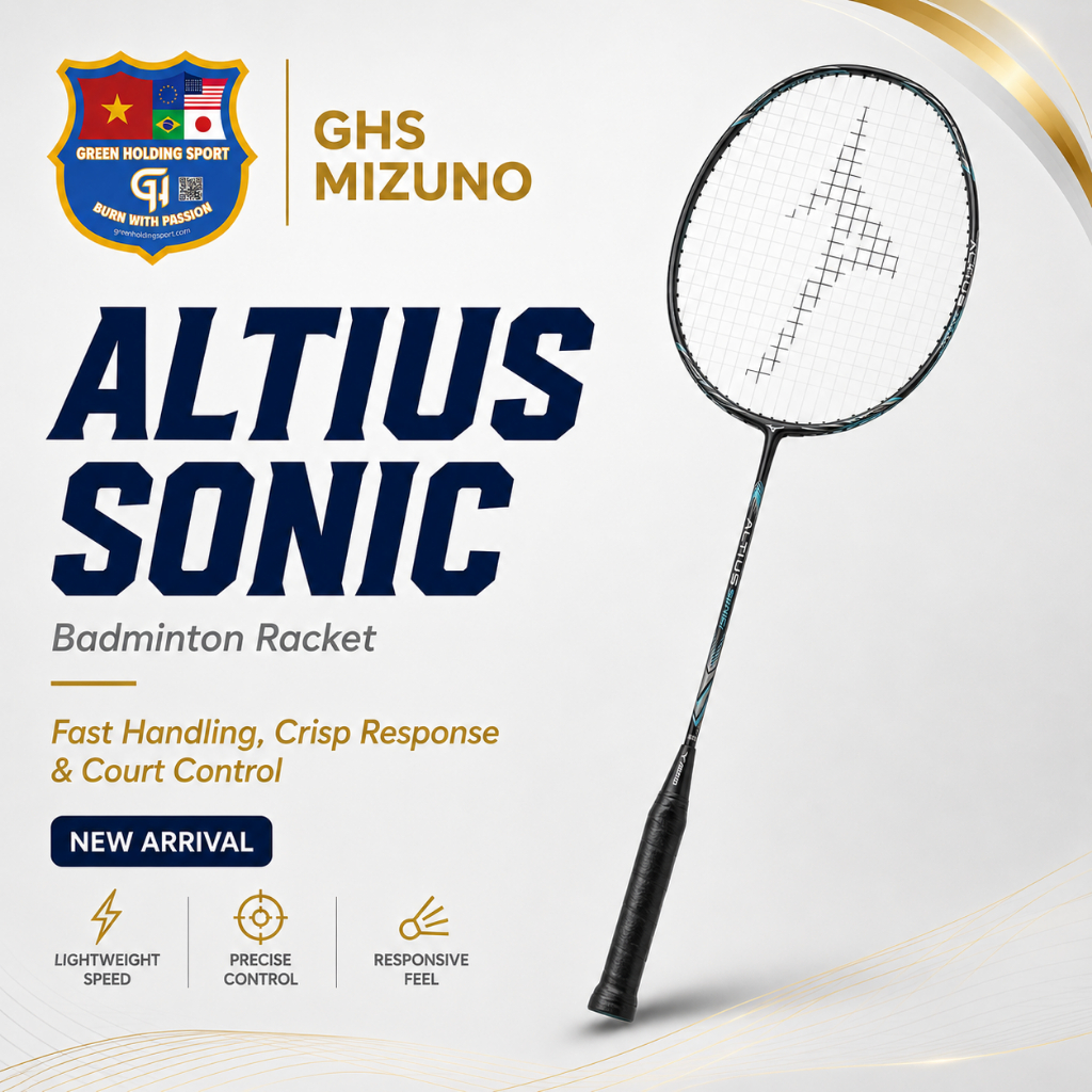 Vợt cầu lông Mizuno Altius Sonic Chính Hãng – Dễ Thuần, Phù Hợp Đánh Đôi
