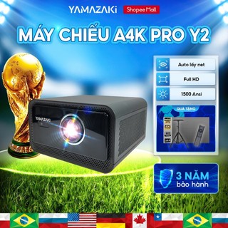 Máy chiếu mini YAMAZAKi A4K PRO xem Bóng Đá, Truyền Hình miễn phí Chất Lượng 4K