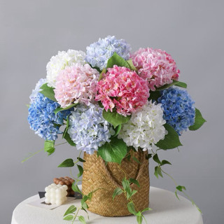 HOA CẨM TÚ CẦU VIP 20CM  CAO CẤP IN 3D LÁ CAO SU NHẬP KHẨU LOẠI 1 - HOA DECOR-HOA LỤA HẠNH HOAN