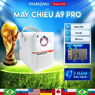 Máy Chiếu mini Yamazaki A9 PRO, T9 PRO HD 4K Android TV 9.0 Độ Sáng 380 - 420 ANSI Bluetooth 5.3