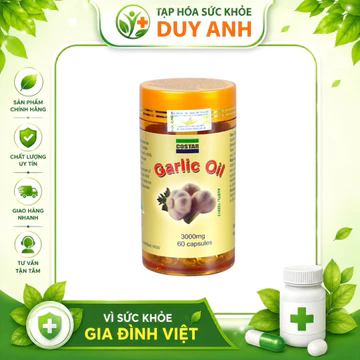 Costar Garlic Oil tinh dầu tỏi – BỔ SUNG DINH DƯỠNG TỪ TỎI - LỌ 60 VIÊN