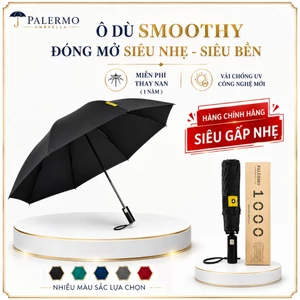 Ô Dù Palermo Smoothy Che Mưa Đi Nắng Gấp Gọn Đóng Mở Siêu Nhẹ Chống Tia UV 8 Nan Sợi Thủy Tinh [Hàng Tốt]