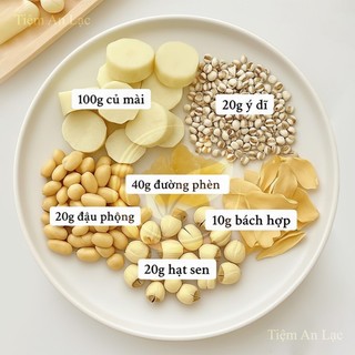 Combo 7 set cháo mỹ nhân, cháo dưỡng nhan cổ truyền, sữa ngũ cốc dinh dưỡng 6 vị, thơm ngon
