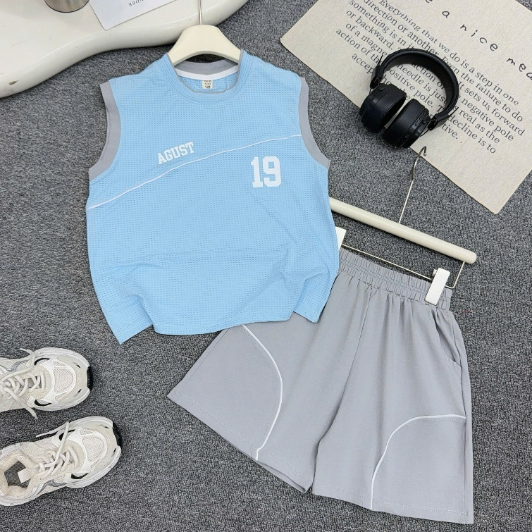 Bộ quần áo ĐIỀU HÒA THÔNG HƠI mềm mát, co giãn 4 chiều cho bé trai từ 17-60kg.