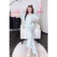 Tay ngắn quần dài pijama phom áo raplan,lụa latin,size 40-60kg