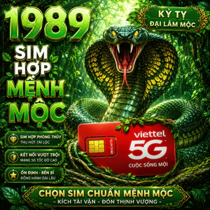 Sim Viettel Số Đẹp Hợp Tuổi 1989 Kỷ Tỵ Mệnh Đại Lâm Mộc sim chính chủ hợp mệnh hợp phong thủy