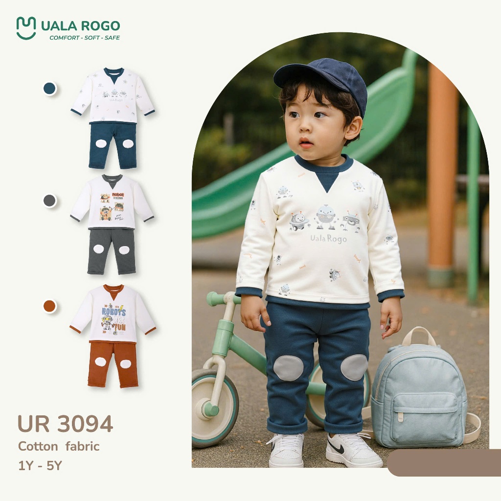 (9-24kg, 1-5Y) Bộ Dài Tay Uala Bé Trai UR2201 UR2272 UR2232 UR3684 UR3094 UR270 UR3894 UR3895