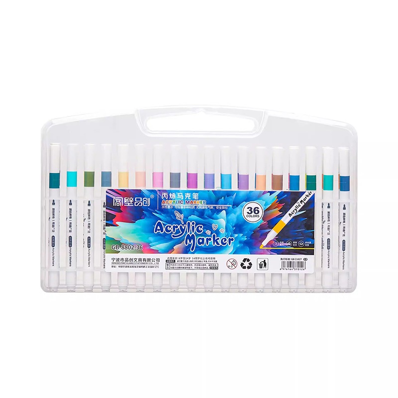 Màu Acrylic Marker Combo Ngòi Vẽ Trên Mọi Chất Liệu, Không Lem Chống Nước, Màu Sắc Tươi Sáng Cho Bé Học Sinh