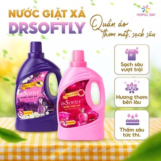 [ 3,2kg] Nước giặt xả DrSoftly 5in1 siêu đậm đặc, sạch sâu, lưu hương lâu, phù hợp cho cả gia đình
