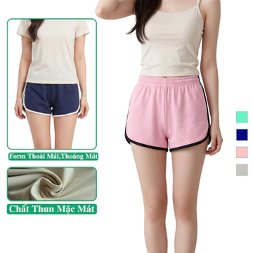 Quần Đùi Ngủ Nữ Mặc Nhà Madela Vải Cotton Thoáng Mát. Quần Short Sooc Nữ Mặc Ở Nhà Mặc Ngủ Bộ: Đồ Mặc Nhà Nữ. Đồ Ngủ Nữ