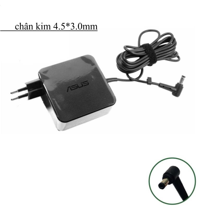 Sạc Laptop Asus 65W/90W, Sạc Asus Chân To/Nhỏ, Cục Sạc Máy Tính Asus Vivobook, Bảo Hành 12 Tháng.