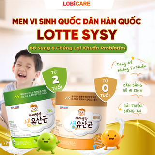 MEN VI SINH CHO BÉ LOTTE KIDS SYSY BABY PRO - MEN VI SINH CẢI THIỆN BIẾNG ĂN CHO BÉ (60 GÓI/HỘP)