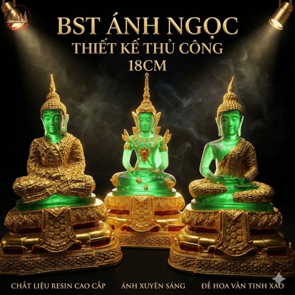 Tượng Trang Trí Để Bàn Phật Ngọc 16cm – Sự Kết Hợp Giữa Nghệ Thuật Và Tinh Tế