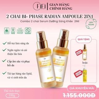 Combo 2 chai Siêu Tinh Chất Dưỡng Trắng & Trẻ Hoá Da 2IN1 - TẶNG 1