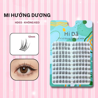 Mi giả sẵn keo và không keo mẫu mi hướng dương tự nhiên, dùng hằng ngày, phù hợp tất cả mắt