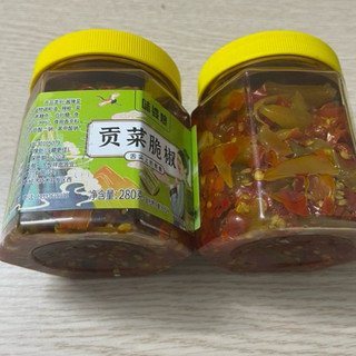 Rau tiến vua ngâm ớt chưng Hồ Nam vị cay giòn Hũ 280g