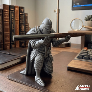 Hiệp Sĩ Cầm Bút Để Bàn Decor - Chiến binh nâng bút-bút vẽ nâng cao giá trị góc làm việc MITU Figure