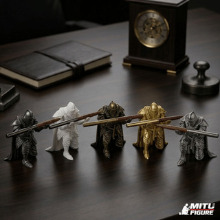 Hiệp Sĩ Cầm Bút Để Bàn Decor - Chiến binh nâng bút-bút vẽ nâng cao giá trị góc làm việc MITU Figure