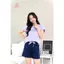 ST9403 Đồ bộ mặc nhà nữ cotton compact áo cộc quần sooc