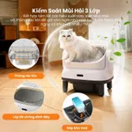 [Tặng Thảm] Máy Dọn Phân Mèo, Cát Mèo, Máy Vệ Sinh Lớn Cho Mèo HELIPET OPEN TOP PRO — ảnh 7