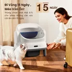 [Tặng Thảm] Máy Dọn Phân Mèo, Cát Mèo, Máy Vệ Sinh Lớn Cho Mèo HELIPET OPEN TOP PRO — ảnh 4