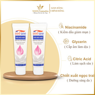 Sữa Rửa Mặt Kiềm Dầu, Ngừa Mụn Giúp Da Kiểm Soát Bã Nhờn SeeSee