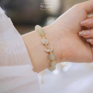 Lita - Vòng Tulip Ngọc Khiết - Đá Chalcedony - Quà Tặng Mang Ý Nghĩa Về Tình Yêu Chân Thành, Mãnh Liệt