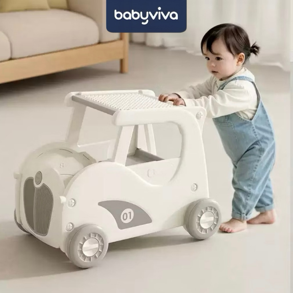 Xe đẩy tập đi cho bé babyviva tăng giảm được tốc độ, chất liệu nhựa nguyên sinh an toàn cho bé