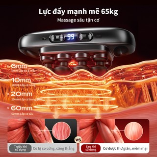 Máy Massage Cổ Vai Gáy VTT Premium 16 Đầu - Động Cơ Đấm Sâu Kết Hợp Công Nghệ Ánh Sáng Đỏ Giảm Đau Nhức Căng Cơ S11-16L
