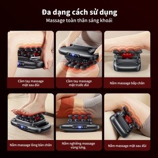 Máy Massage Cổ Vai Gáy VTT Premium 16 Đầu - Động Cơ Đấm Sâu Kết Hợp Công Nghệ Ánh Sáng Đỏ Giảm Đau Nhức Căng Cơ S11-16L