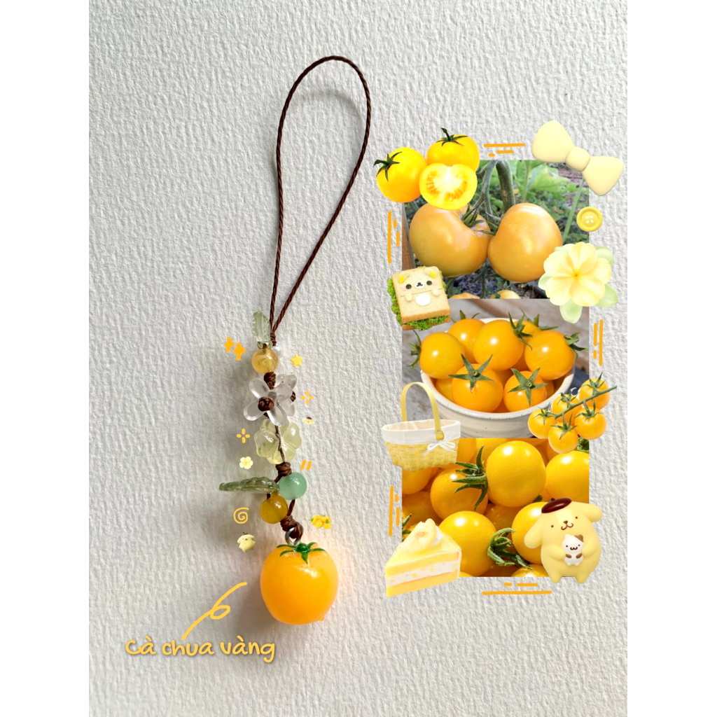 Móc khoá trái cây keychain vườn trái cây, móc khoá balo điện thoại xinh xắn