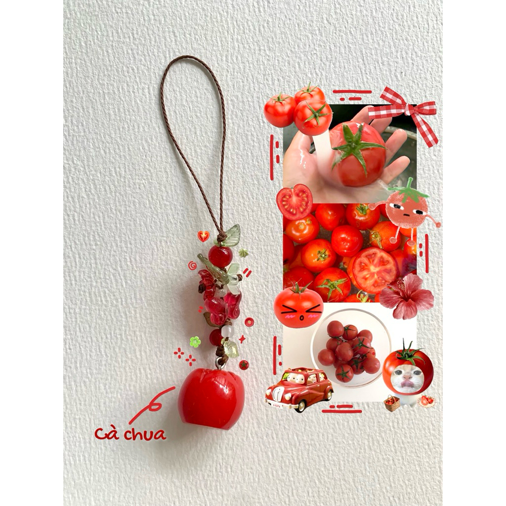 Móc khoá trái cây keychain vườn trái cây, móc khoá balo điện thoại xinh xắn