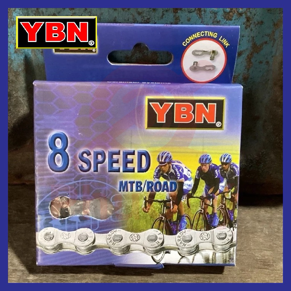 Sên Xích Xe Đạp 8 Tốc Độ YBN S8-S2  Đài Loan Kèm Khoá Sên