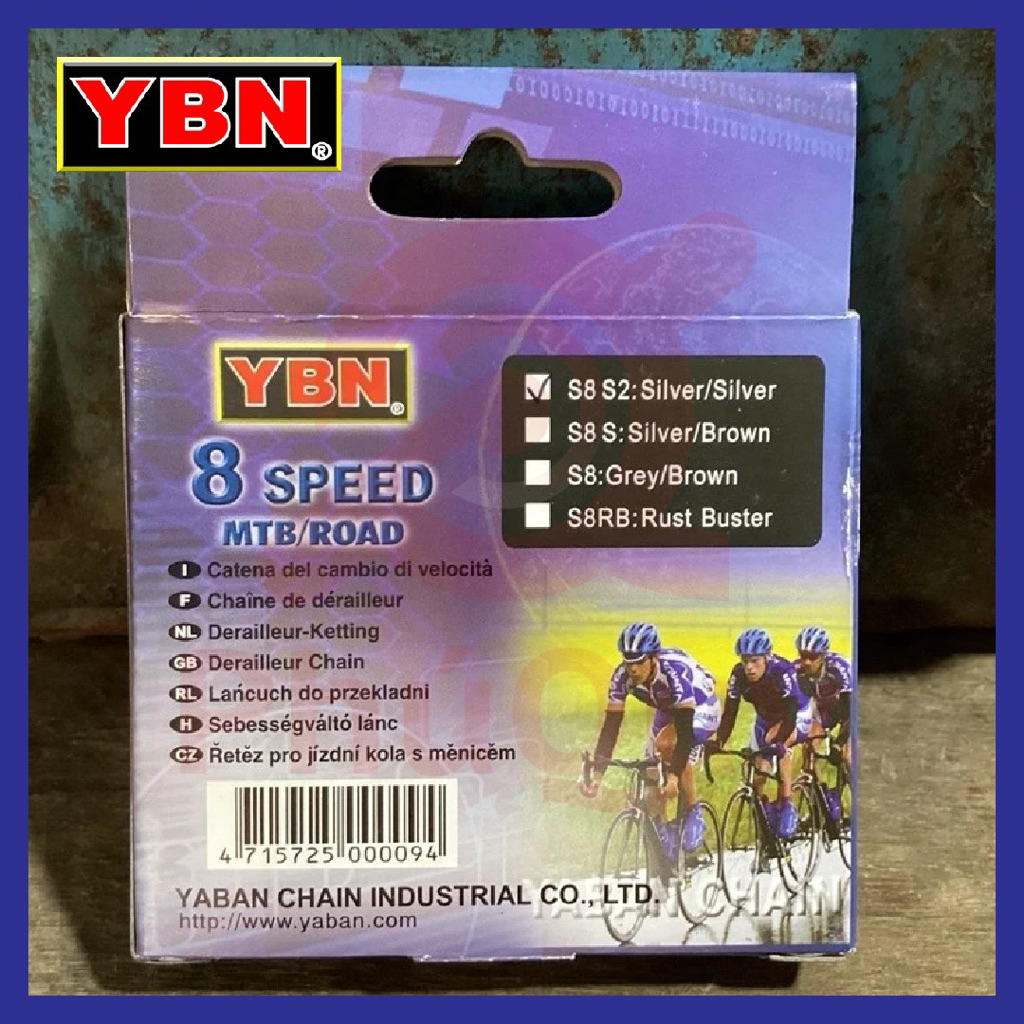 Sên Xích Xe Đạp 8 Tốc Độ YBN S8-S2  Đài Loan Kèm Khoá Sên