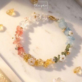 Sarah - Vòng Hạnh Phúc - Vòng Pastel Mix Charm Phong Cách Nàng Thơ,Tươi Mát Phù Hợp Đi Biển, Đi Chơi
