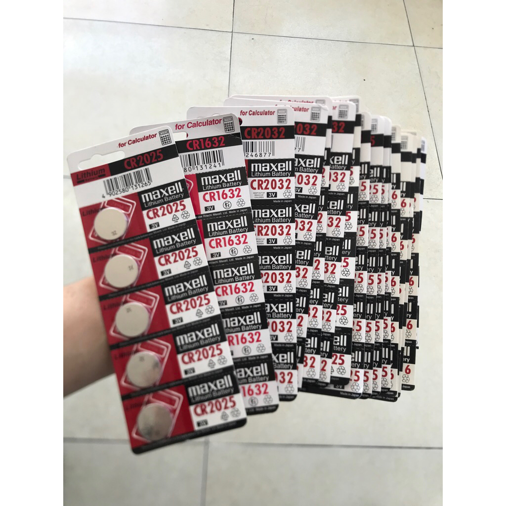 [Chính Hãng] Pin Maxell SR364 SR377 SR621 SR626 CR2016 CR2025 CR2032 - Pin Cúc Áo Đồng Hồ, Chìa Khóa Xe