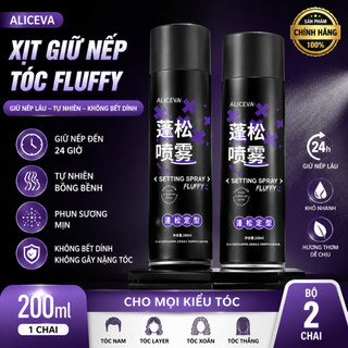 Xịt phồng tóc , xịt tạo phồng tự nhiên, xịt giữ nếp không gây bết và nặng tóc ALICEVA