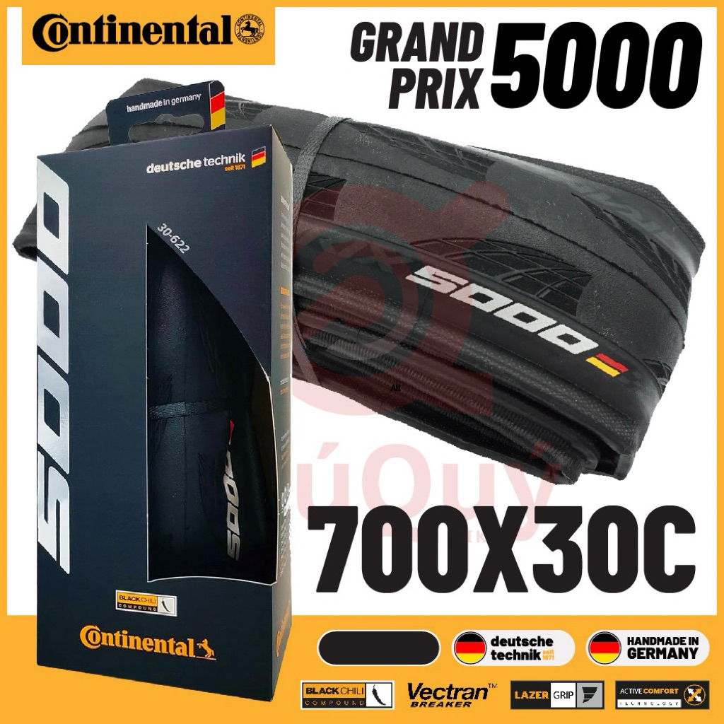 Vỏ Gấp Continental GrandPrix 5000 Hông Đen 700c x 23/25/28/30 (1cái)