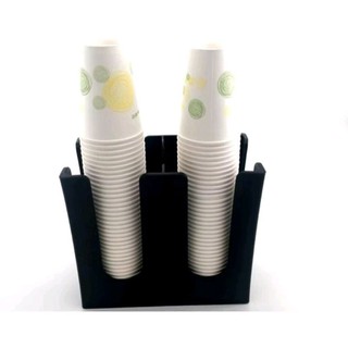 Kệ khay úp cốc 2 ngăn, nhựa ABS cứng cáp, thiết kế chắc chắn, màu đen