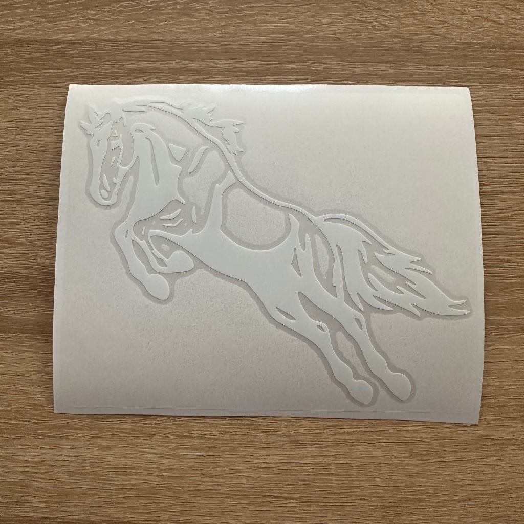 Sticker dán xe ô tô con ngựa tem lột tách nền. Phi MÃ Tem chống nước, bám dính tốt. Trang trí xe hơi phong cách
