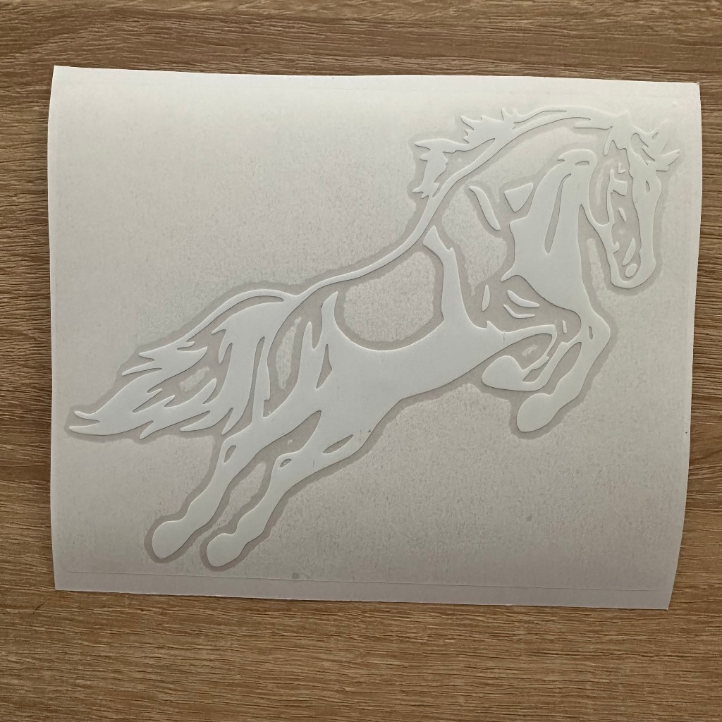 Sticker dán xe ô tô con ngựa tem lột tách nền. Phi MÃ Tem chống nước, bám dính tốt. Trang trí xe hơi phong cách