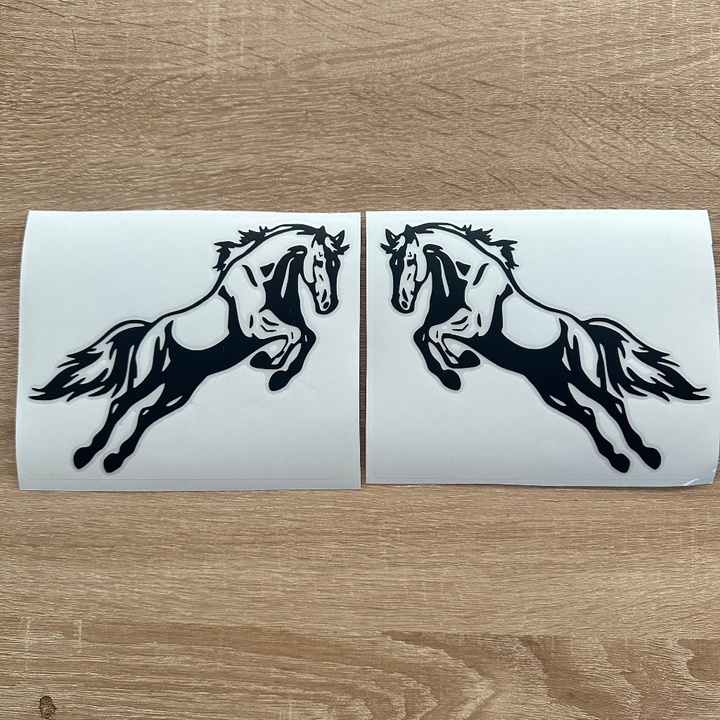 Sticker dán xe ô tô con ngựa tem lột tách nền. Phi MÃ Tem chống nước, bám dính tốt. Trang trí xe hơi phong cách