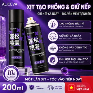 ALICEVAxịt tóc mềm giữ nếp tạo phồng tóc 200ml keo giữ nếp mềm tóc và bồng bềnh tự nhiên