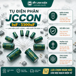 Tụ hoá 50V 1uF-3300uF chính hãng Jcon chất lượng cao