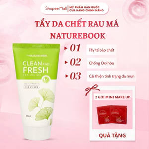 Gel Tẩy Da Dưỡng Ẩm Sáng Da Chiết Xuất Từ Rau Má The Nature Book Nhập Khẩu Chính Hãng Hàn Quốc 150g