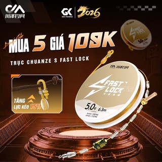 Trục Câu Đài Chuanze S Fast Lock Bộ Dây Trục Câu Cá Buộc Sẵn Dây PE Không Nút Thắt Tăng Lực Kéo 15%